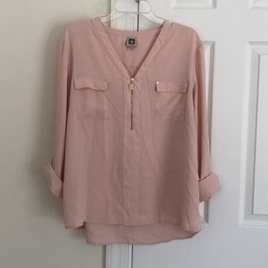 Anne Klein: Peach blouse